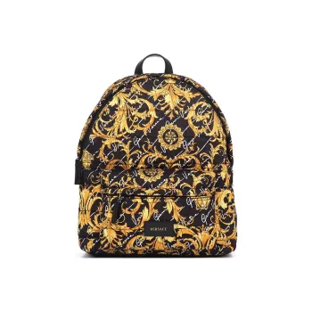 VERSACE JEANS COUTURE Polyester Backpack Large Size Men's Yellow/Black