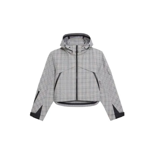 THEORY Designer Co-authored Collection Jackets Women's Gray Black Plaid