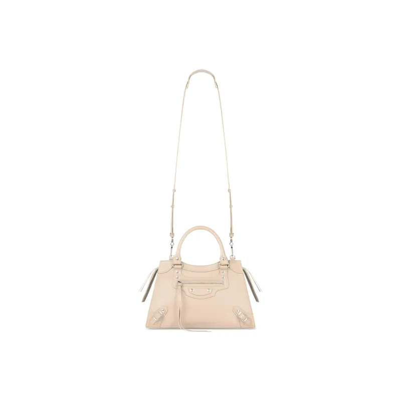 Balenciaga Neo Classic Calfskin Shoulder Bag, Crossbody Bag, Handbag Small Size Women's Light Beige-4