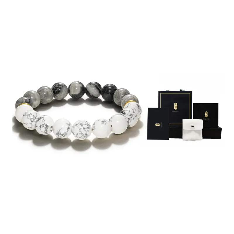 Jodie&Kevin White Turquoise Bracelets Unisex-1