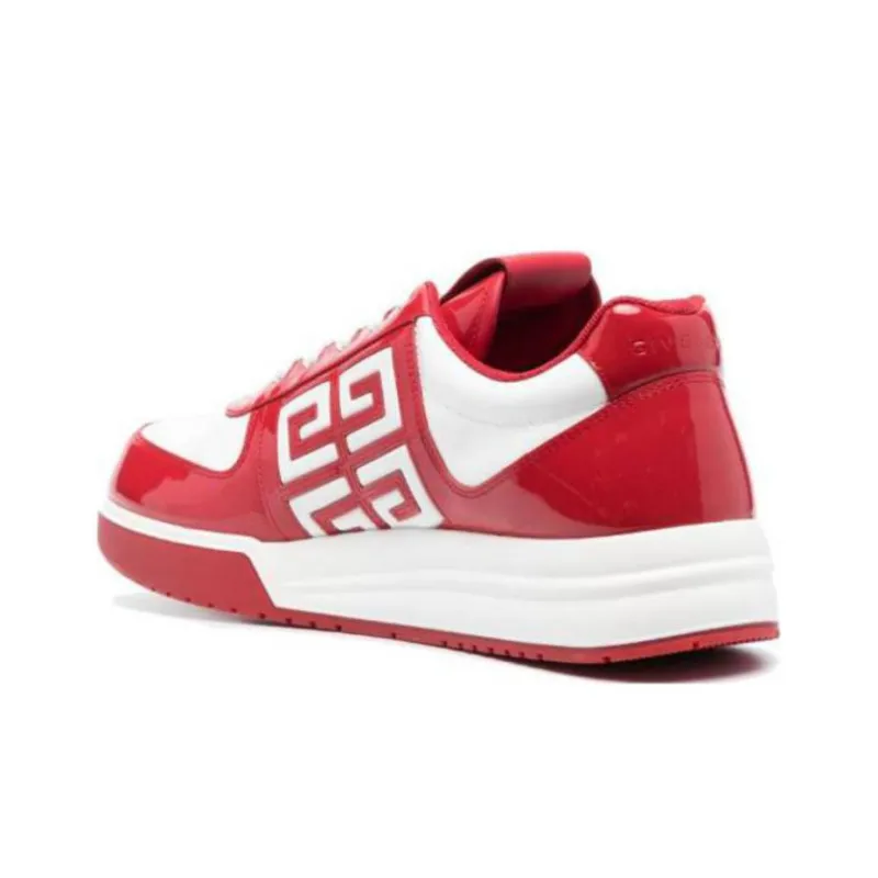 Givenchy G4 Low Top Casual Shoes Men's Red White-3