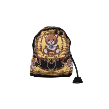 MOSCHINO Fabric Backpack Medium Size Women's Multicolor