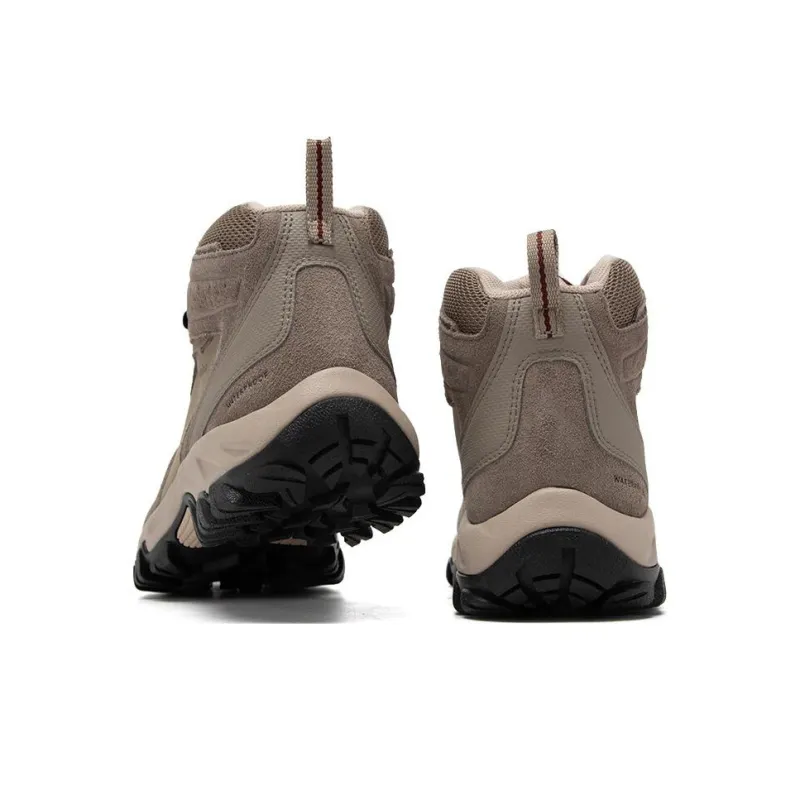 Columbia Anti Slip Wear Resistant Mid Top Outdoor Shoes Men's Light Brown-2