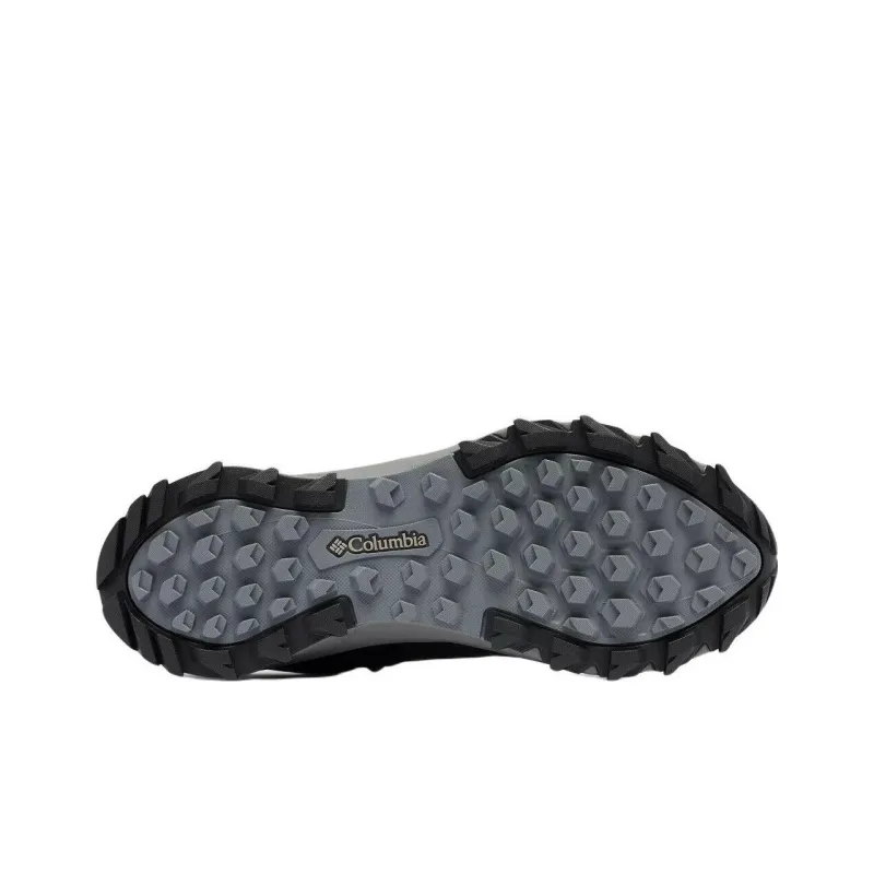 Columbia Shock absorbing And Waterproof Mid Top Outdoor Shoes Men's Black Gray-3