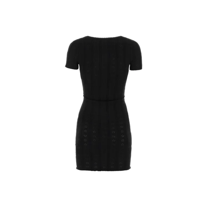 Alexander Wang Short Sleeved Dresses Women's Black-1