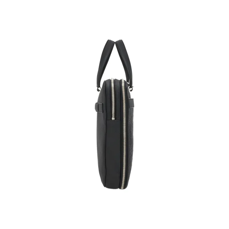 FERRAGAMO Calfskin Briefcase, Handbag Men's Black-1