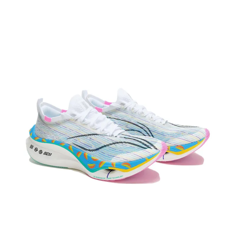 LOL x LiNing Feidian 3 Ultra Anti Slip Wear Resistant Low Top Running Shoes Unisex White-2