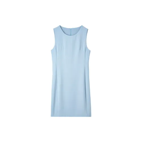 FANQIN Sleeveless Dresses Women's Blue