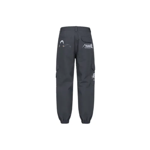 EVISU Cargo Pants Men Dark Gray