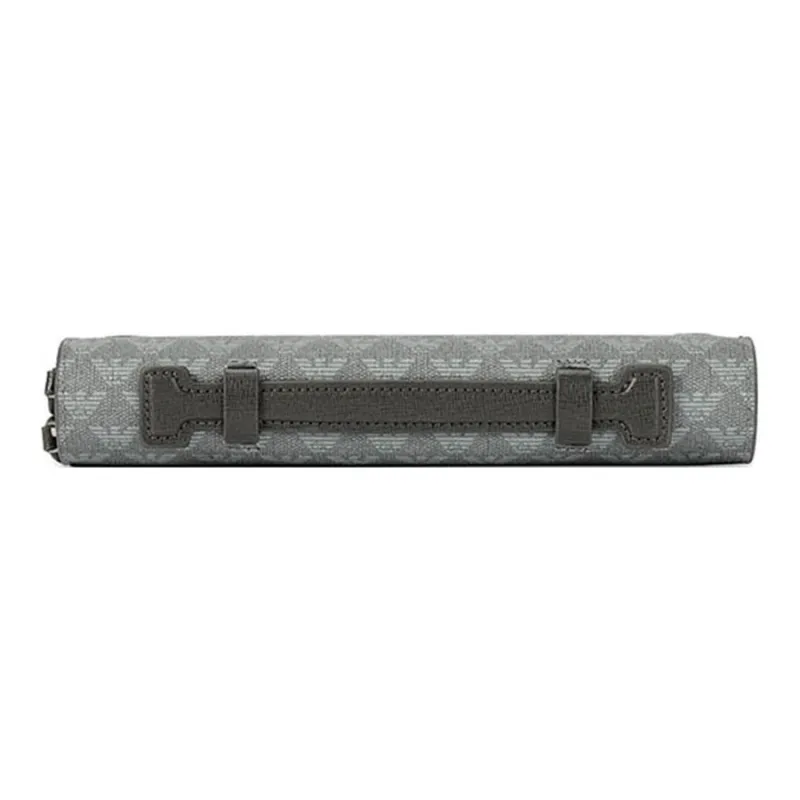 EMPORIO ARMANI Polyvinyl Chloride Clutch Men's Gray-2