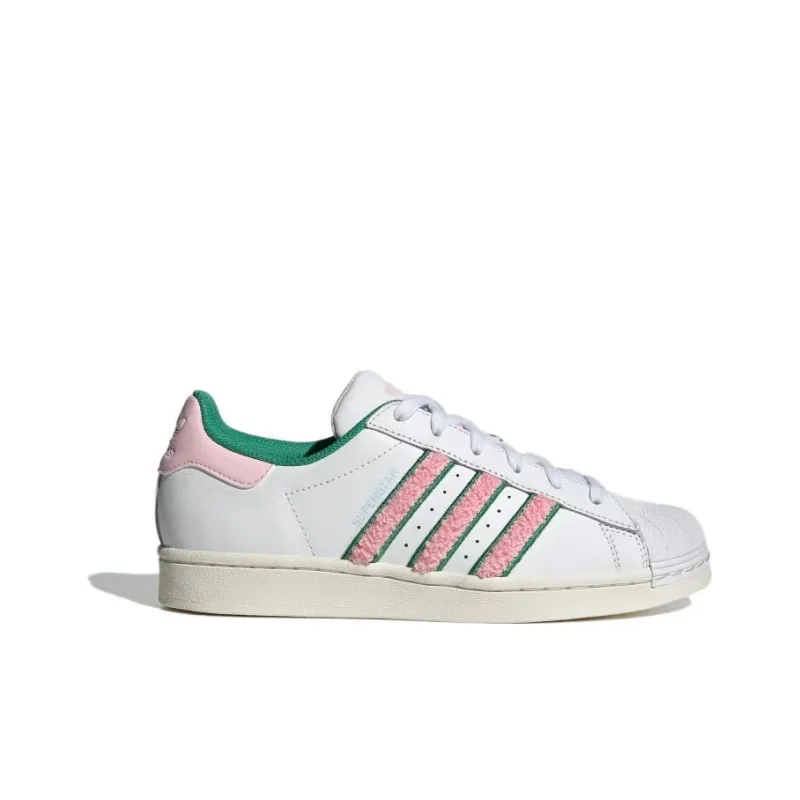 Adidas Superstar 'White Pink Green Chenille' Women's-1