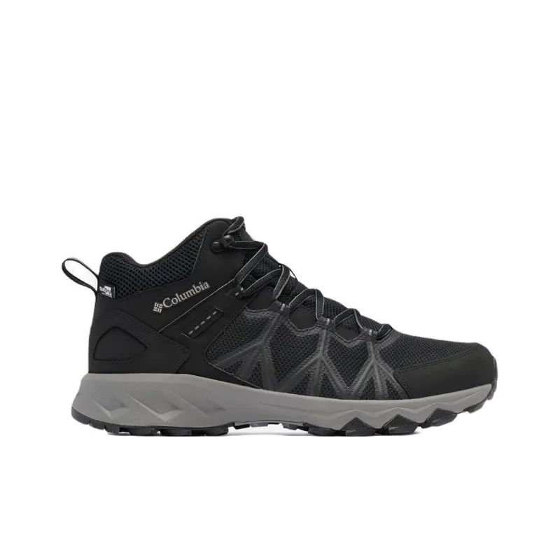 Columbia Shock absorbing And Waterproof Mid Top Outdoor Shoes Men's Black Gray-1