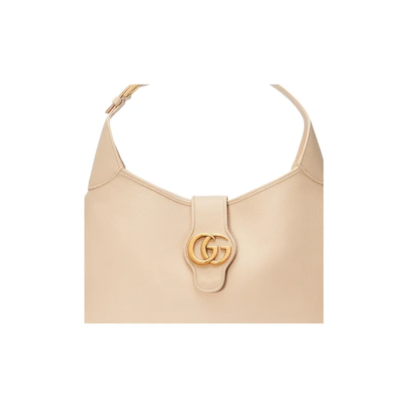 GUCCI Aphrodite Soft Leather Handbag Shoulder Bag Large Size Women's Ivory-8