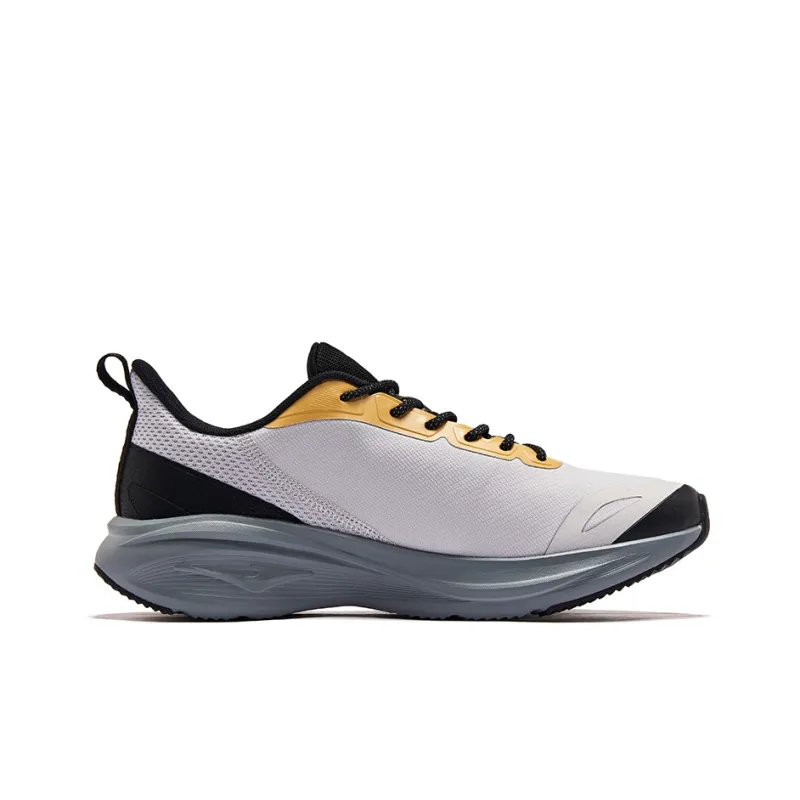 Erke Runaway Low Top Running Shoes Men's Black Gray-1