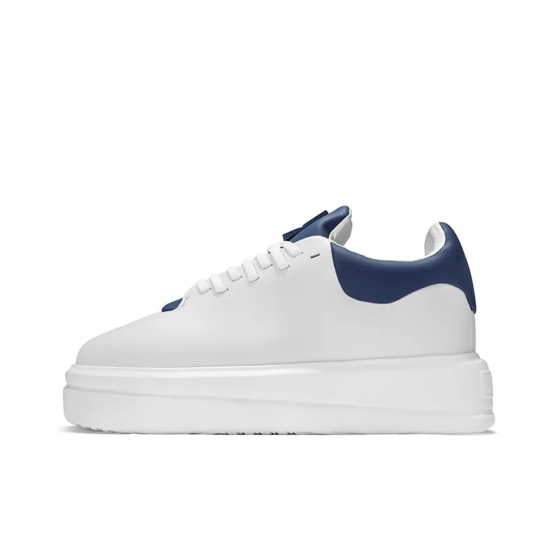 NORVINCY Stylish Skateboarding Shoes Unisex White Blue-1