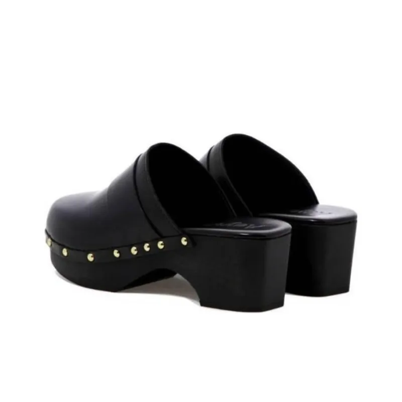 Aeyde Bibi 60mm Leather Wooden Clog-3