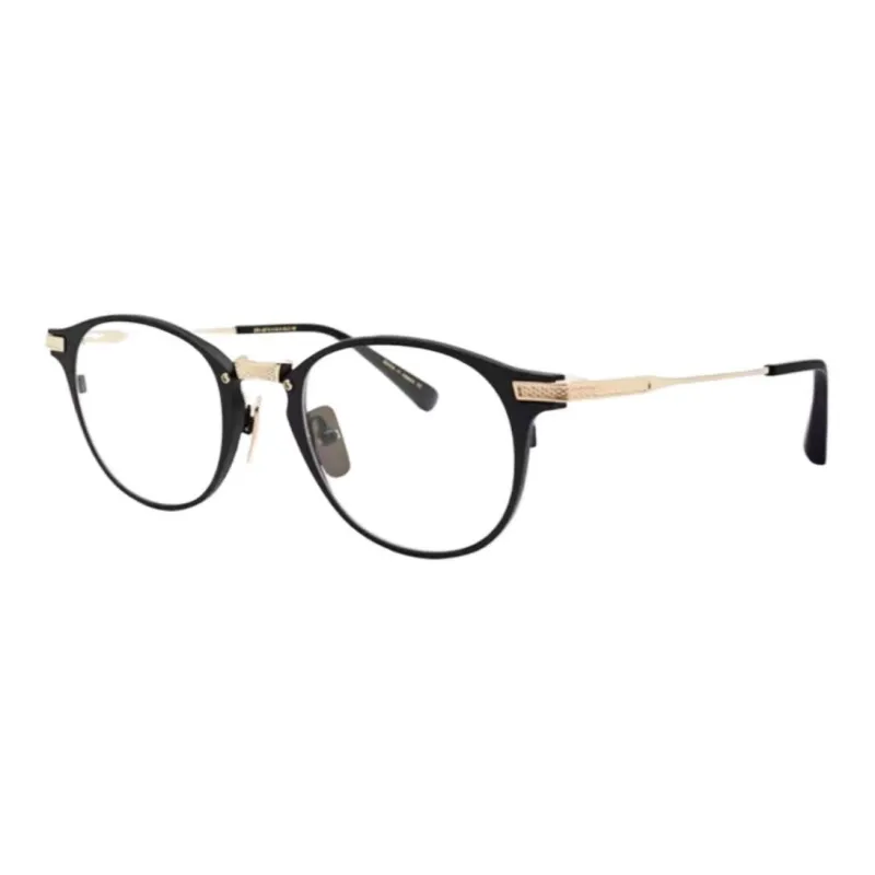 DITA Plate And Metal Oval Eyeglass Frames Unisex Black-0