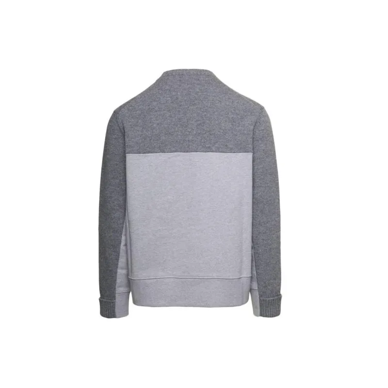 Alexander McQueen Panelled Knitted Jumper-1