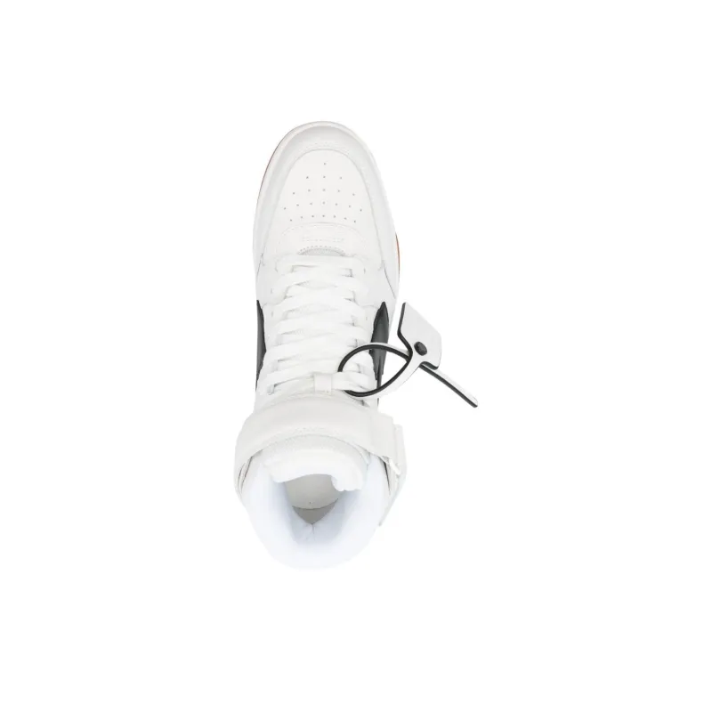 OFF WHITE Out Of Office Mid Top White Black Gum-2