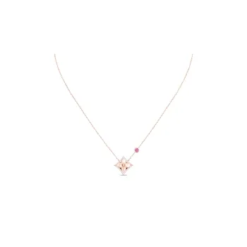 LOUIS VUITTON COLOR BLOSSOM BB 18K Gold Necklaces Women's Rose Gold