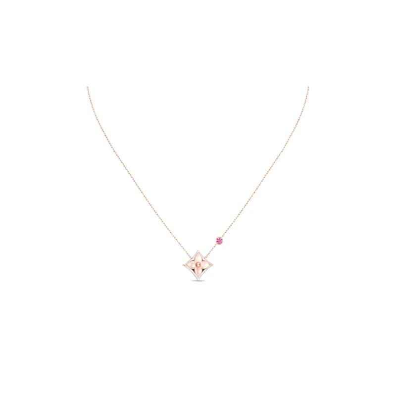 LOUIS VUITTON COLOR BLOSSOM BB 18K Gold Necklaces Women's Rose Gold-0