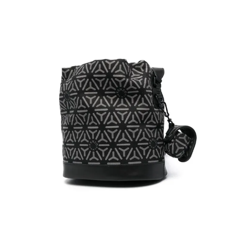 KENZO Calfskin Bucket Bags Crossbody Bag, Shoulder Bag Women's Black-2