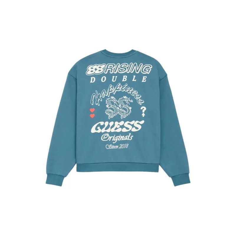 88rising X GUESS Sweatshirts Unisex Dark Blue-1
