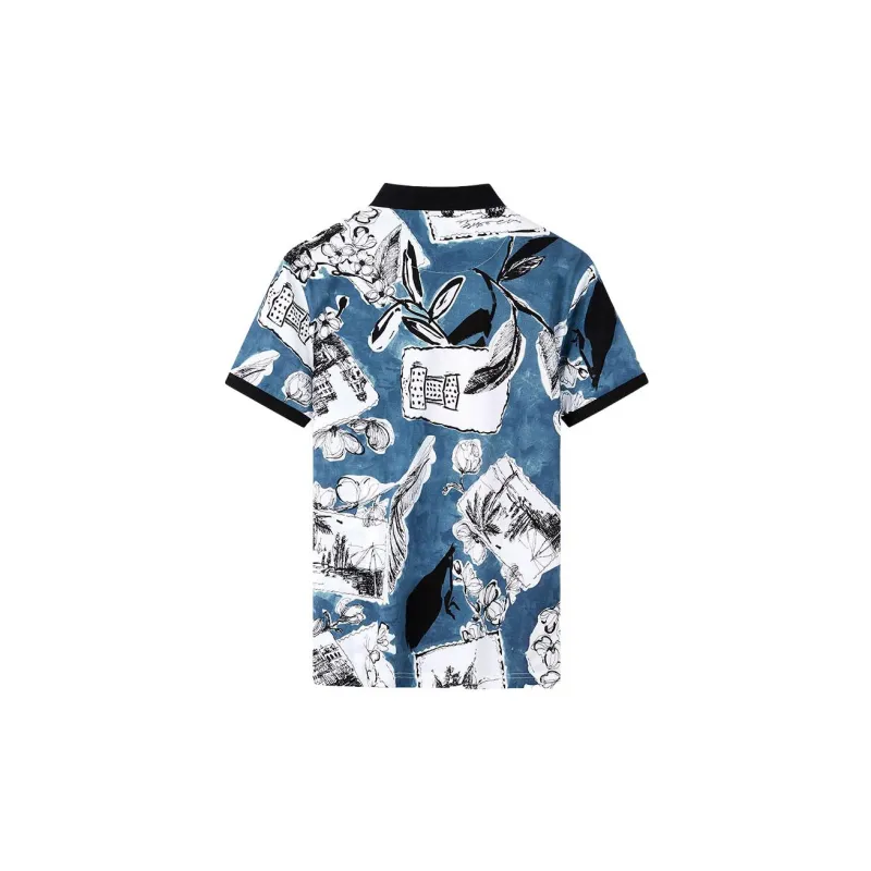 EDENBO Polo Shirts Men Gray Blue-1