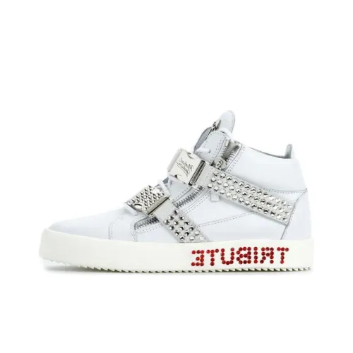 Giuseppe Zanotti/GZ Tribute High-Top Skateboard Shoes Men's White