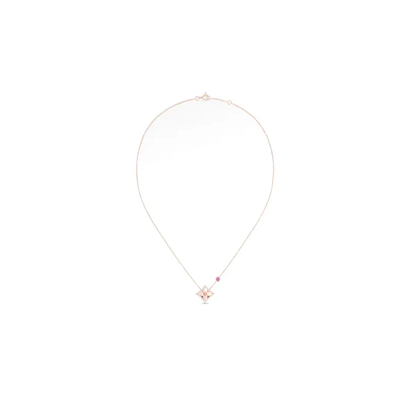 LOUIS VUITTON COLOR BLOSSOM BB 18K Gold Necklaces Women's Rose Gold-1