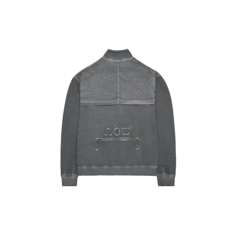 A COLD WALL* Zip up Washed cotton Sweatshirt-1
