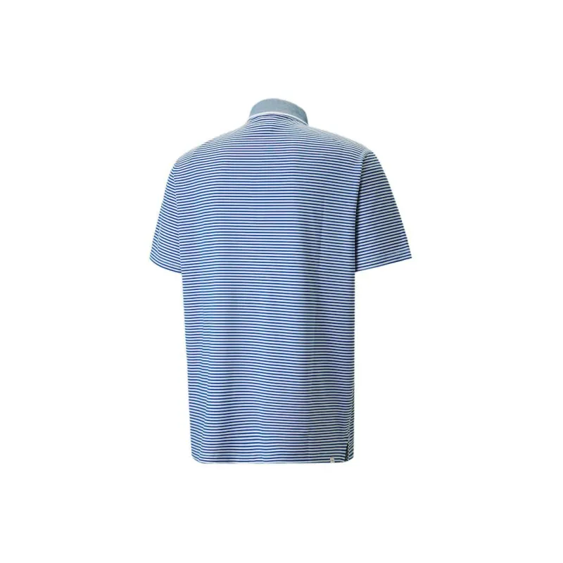 PUMA T7 Polo Shirts Men Lake Blue-1