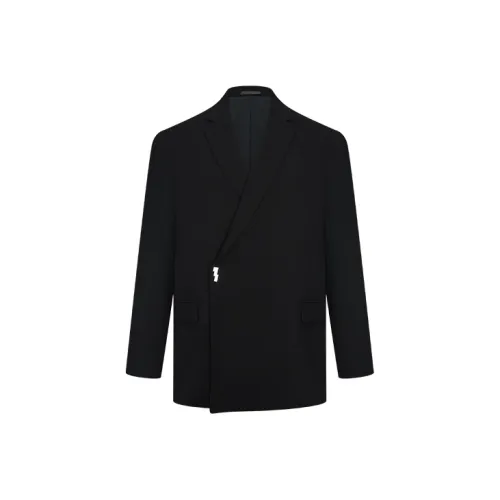 URBAN REVIVO Business Suits Men Jet Black