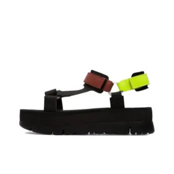 CAMPER Oruga Up Strap Sandals Women's Black Green