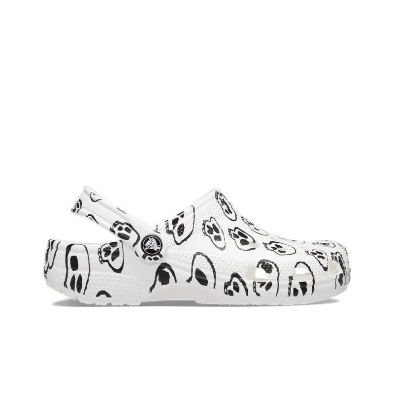 Crocs Classic Clog Skull Print White-1