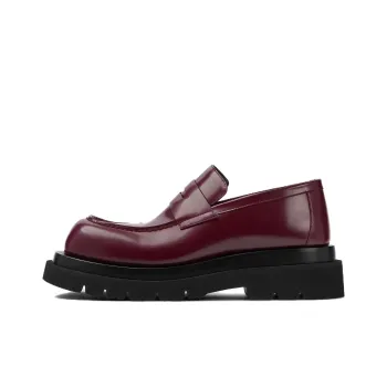 Bottega Veneta Lug Chelsea Loafers Men's Burgundy
