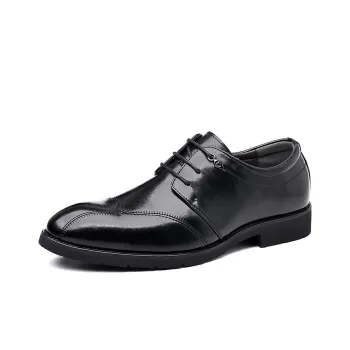 VANSSI Dress Shoes Men Low Top Black/Brown