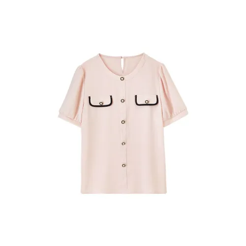 FANQIN Chiffon Shirts Women's Pink