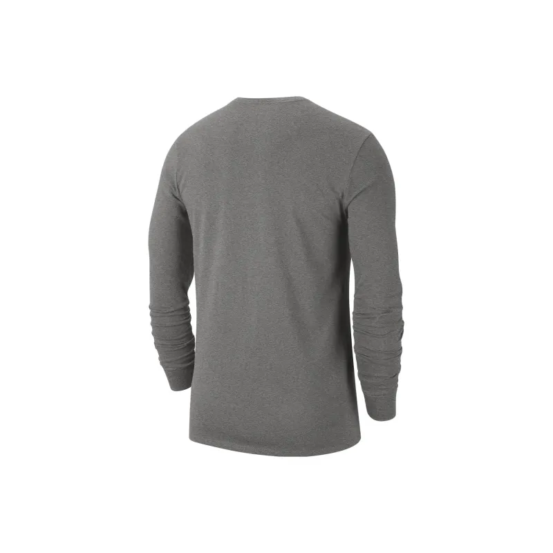 Nike T Shirts Men Dark Gray Heather Flower-1