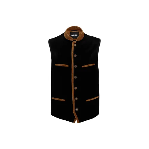 HUGO BOSS Vests Men Black