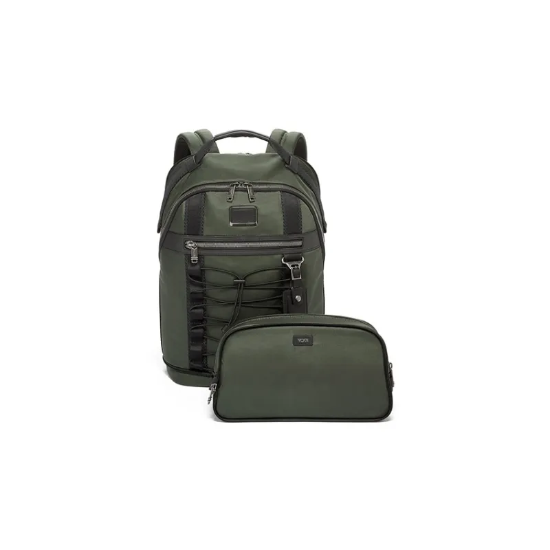TUMI Alpha Bravo Nylon Backpack Large Size Men's Army Green-1