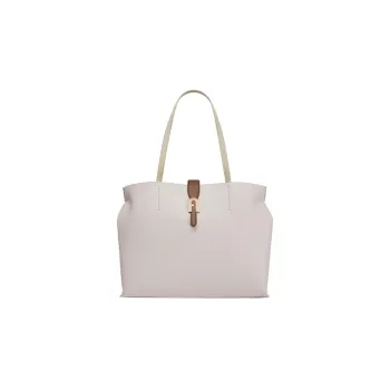 Furla Sofia Collection Grained Leather Tote Bag Shopping Bag Handbag Large Size Women's Ecru