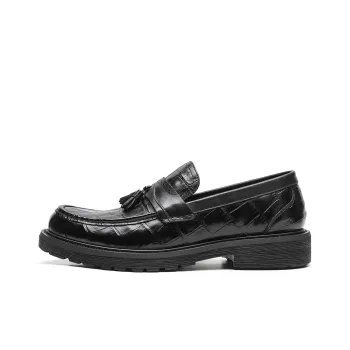 TRUMPPIPE Loafers Men Low Top Black