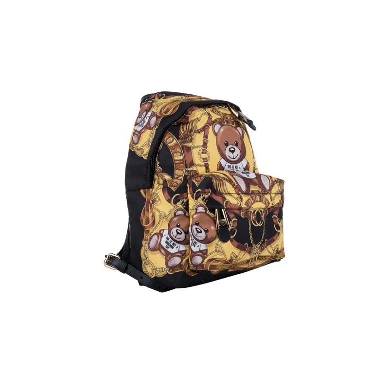 MOSCHINO Fabric Backpack Medium Size Women's Multicolor-2