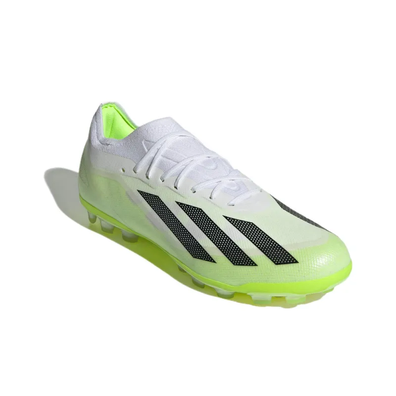 adidas X Crazyfast.1 Artificial Grass Cleats 'Cloud White Solar Green'-2