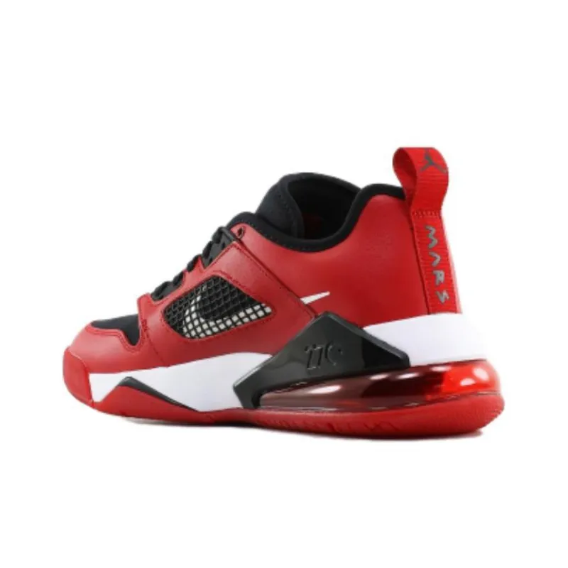 Jordan Mars 270 Cushioned Slip-Resistant Mid-Top Vintage Basketball Shoes Men's Red-3