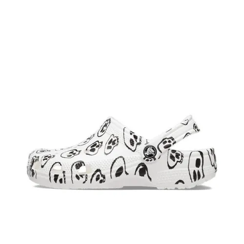 Crocs classic translucent shoes in white