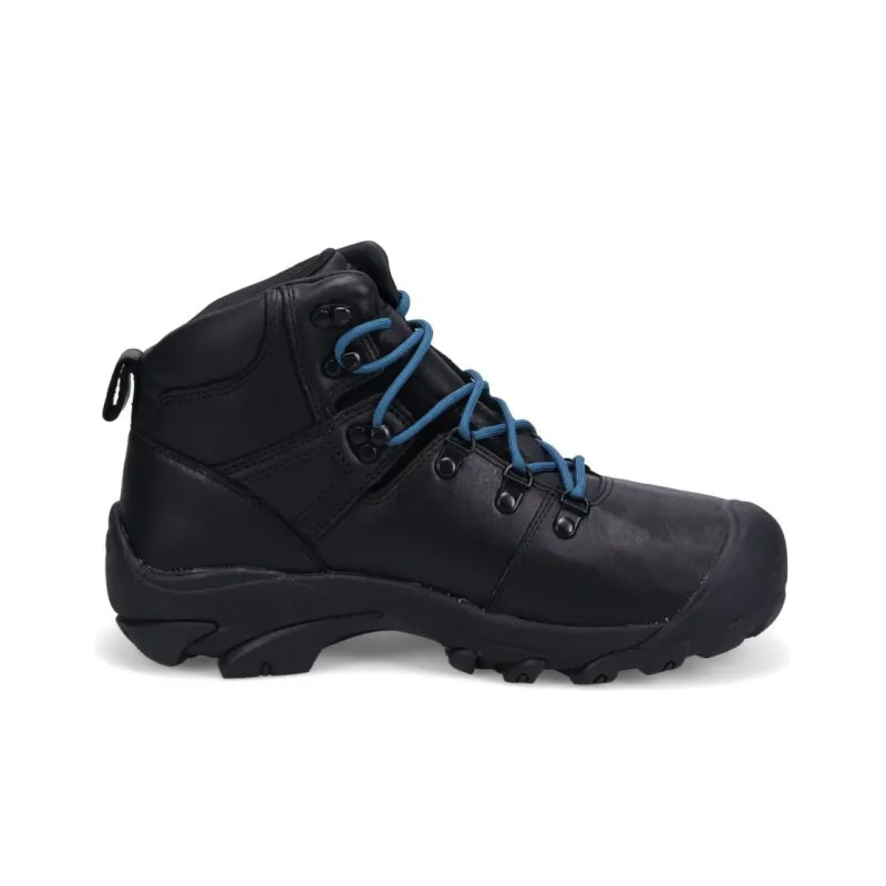 KEEN Pyrenees Wear-resistant And Waterproof High-Top Outdoor Athletic Shoes Men's Black Blue-1