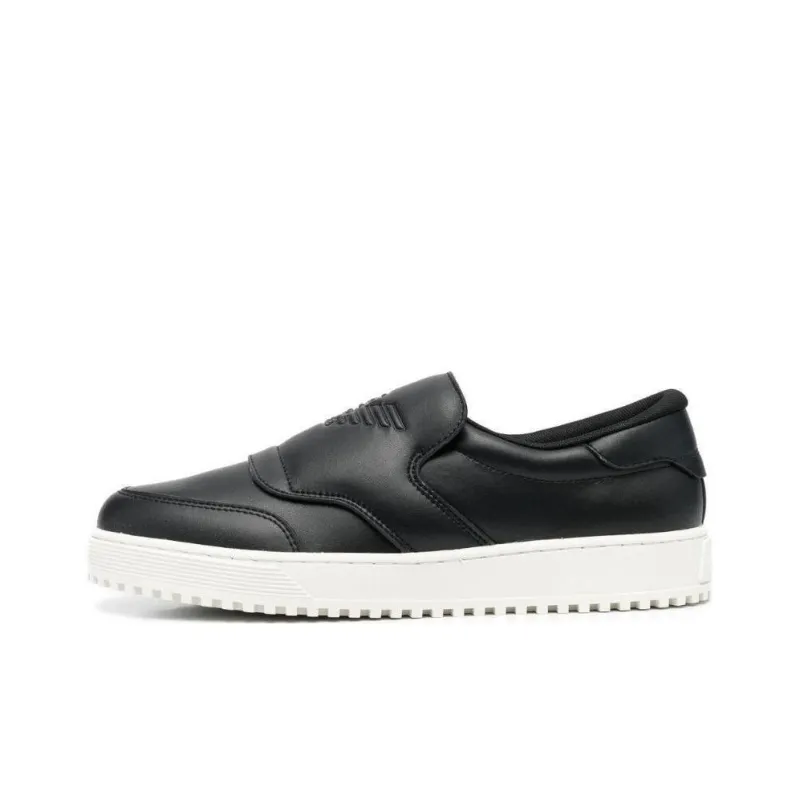 EMPORIO ARMANI Embossed-logo Slip-on Sneakers-0