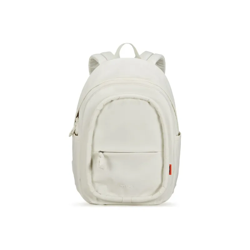 MIXI Fabric Laptop Backpack Medium Size Unisex White-1